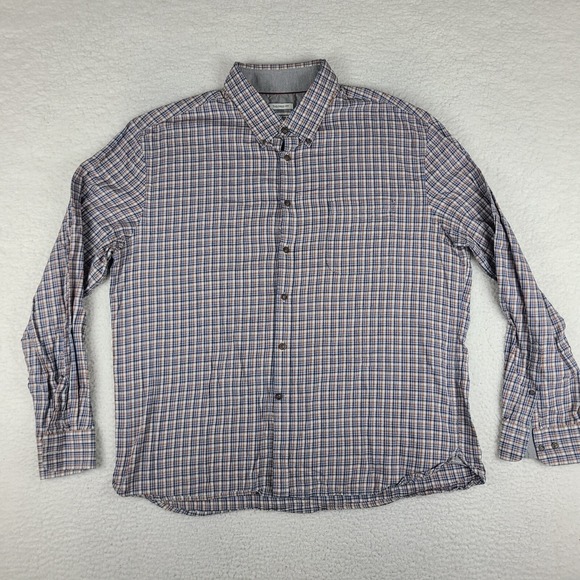 Jos. A. Bank Other - Jos A Bank Shirt Mens 2XL XXL Plaid Tailored Fit 1905 Flannel Dress Button Down